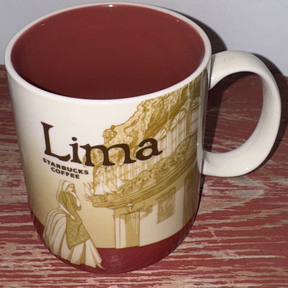 NEW STARBUCKS Global Icon Collector's Series 16 oz. Coffee Mug LIMA PERU